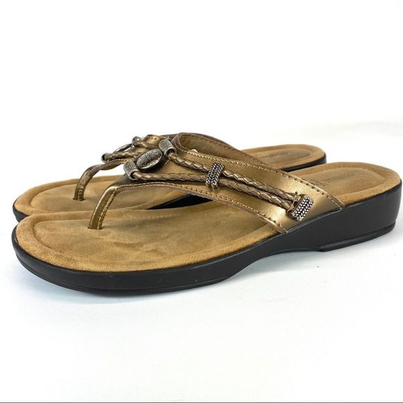 Minnetonka Brown and Tan Sandals - Picture 4 of 16